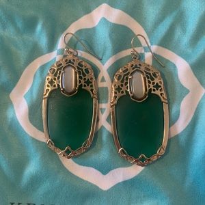 Kendra Scott Green Earrings